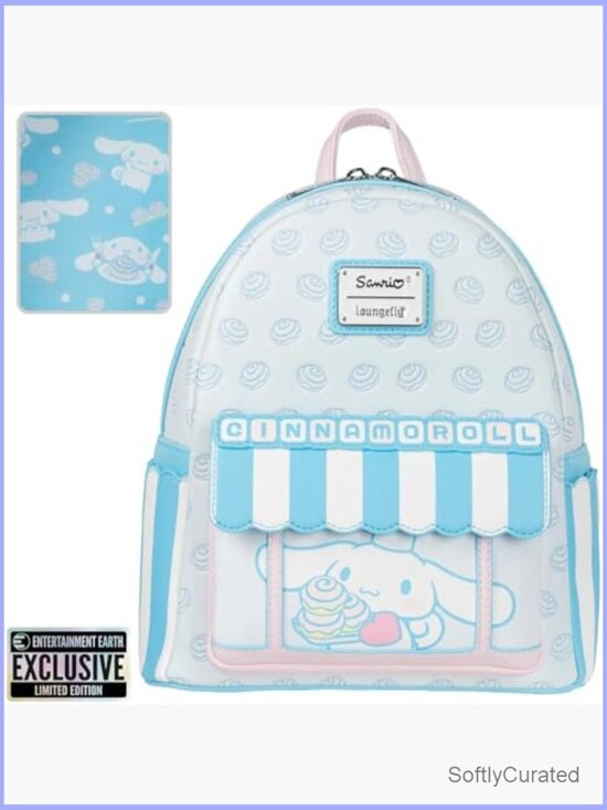 Loungefly Cinnamoroll Sweet Shop Mini-Backpack Faux Leather Adjustable Straps main image 4